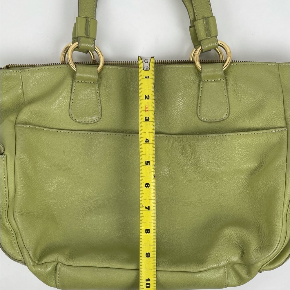 Sigrid Olsen Leather Shoulder Bag in Light Green - Picture 8 of 16
